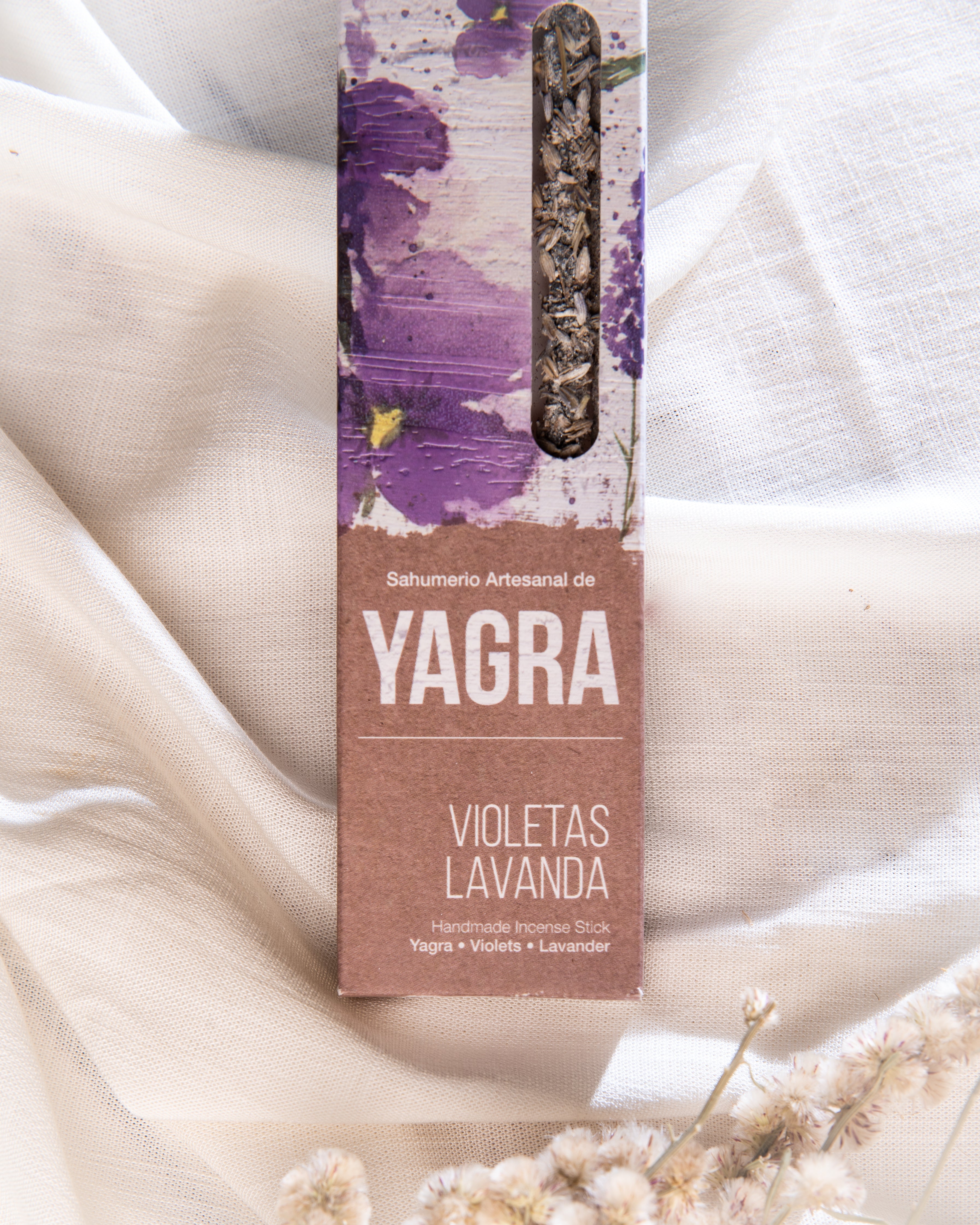 Sahumerio Yagra Violetas y Lavandas- Sagrada Madre